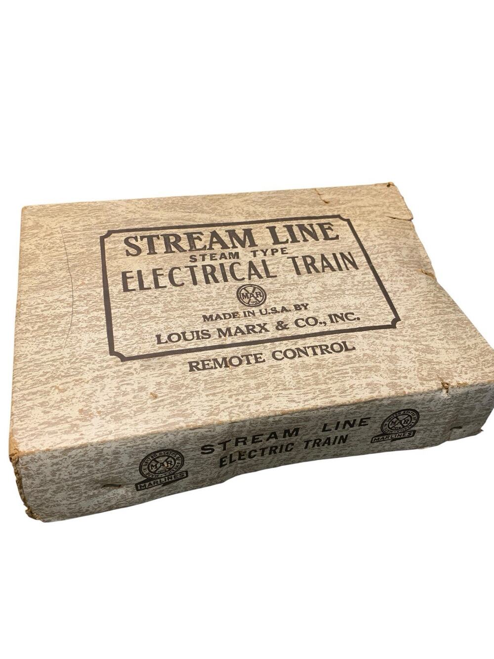 Louis Marx & Co. Stream Line Steam Type Electrical Train Set (Untested, AS-IS)